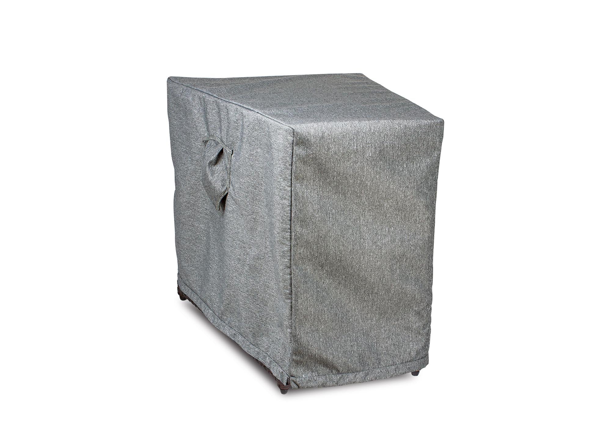 Premium Heavy-Duty Circular Accent Table Cover, Platinum Series, 15.5"(F)/26"(B)W x  31.5"D x 24.5H