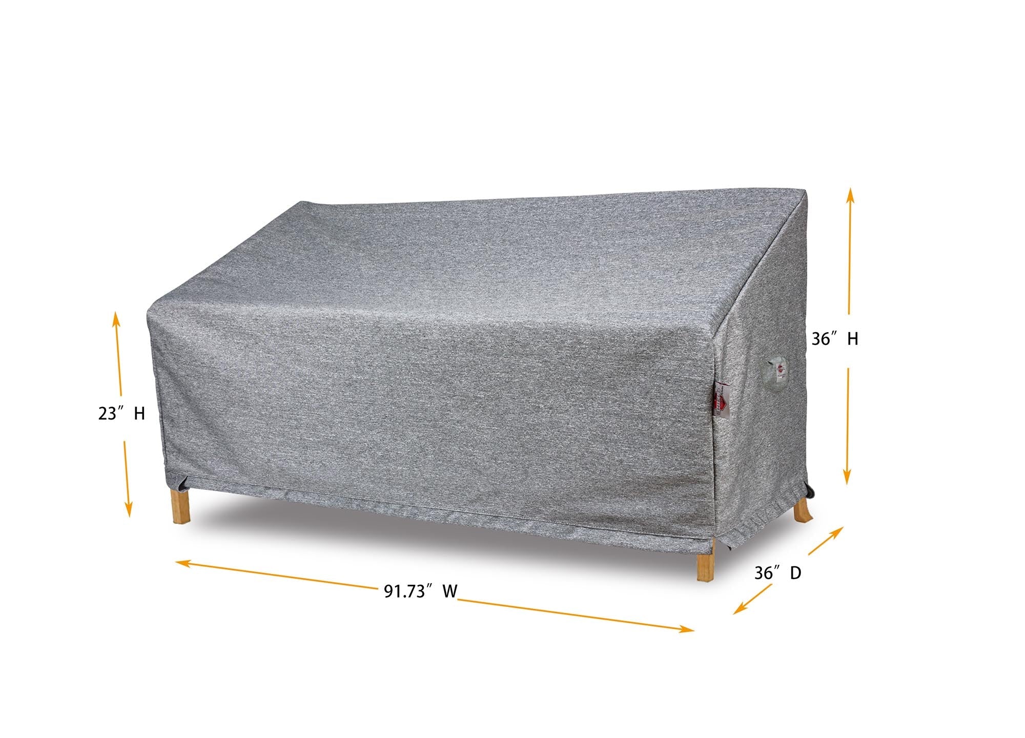 Sofa Cover Large - 91.73"Wx36"Dx23"/36"H Platinum