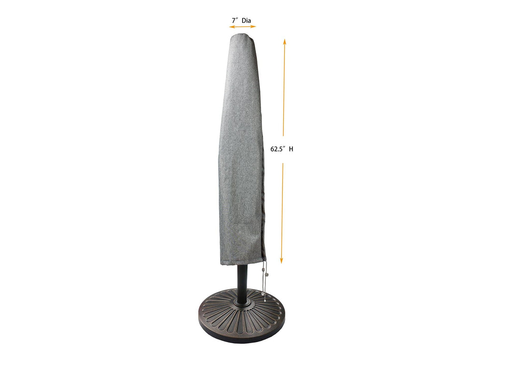 Umbrella Cover (Market Style) Round 9' - 7"Dia x 62.5"H Platinum