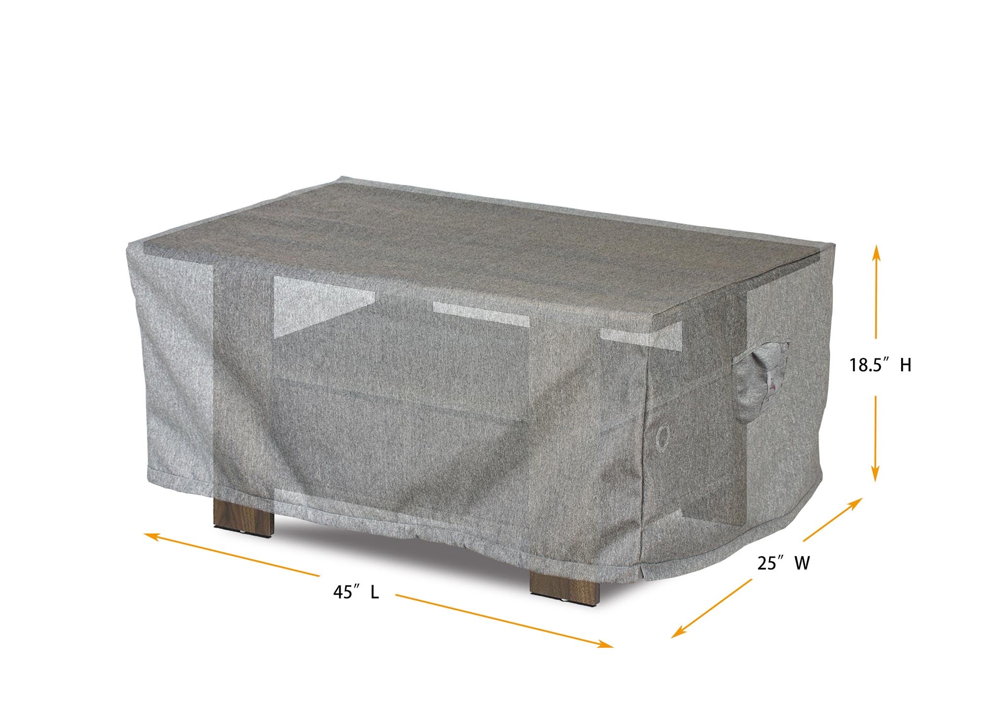 Premium Heavy-Duty Rectangular Coffee Table Cover, Platinum Series, 45"x 25"x18"H