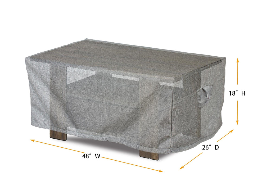 Premium Heavy-Duty Rectangular Coffee Table Cover, Platinum Series, 49"x26"x18"H