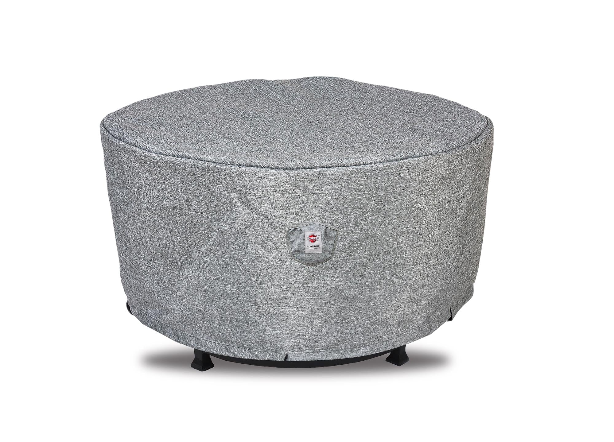 Premium Heavy-Duty Round Fire Table Cover, Platinum Series, 36.5'Dia'x25''H