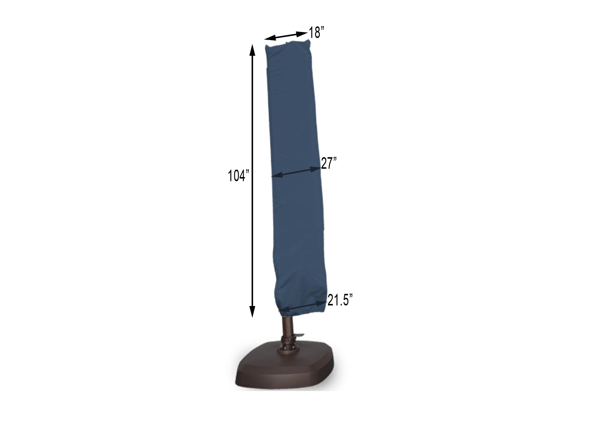 Umbrella Cover AKZ - 17.72''/26.77''/21.65''Wx104''H - Mercury