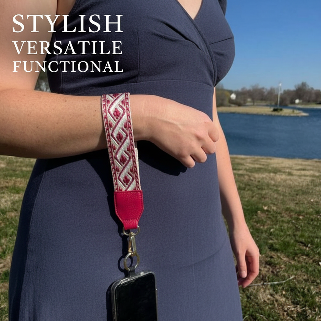 Clip & Go Strap w/Zippered Pouch XOXO