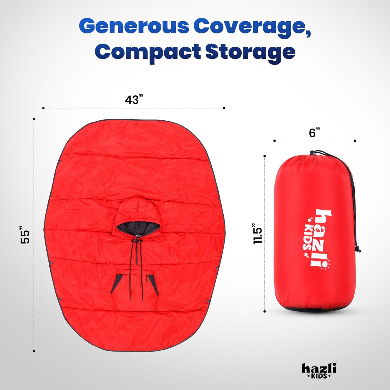 Wearable Poncho Blanket | Hooded Windproof Stadium Blanket | Camping & Outdoor for Men & Women
