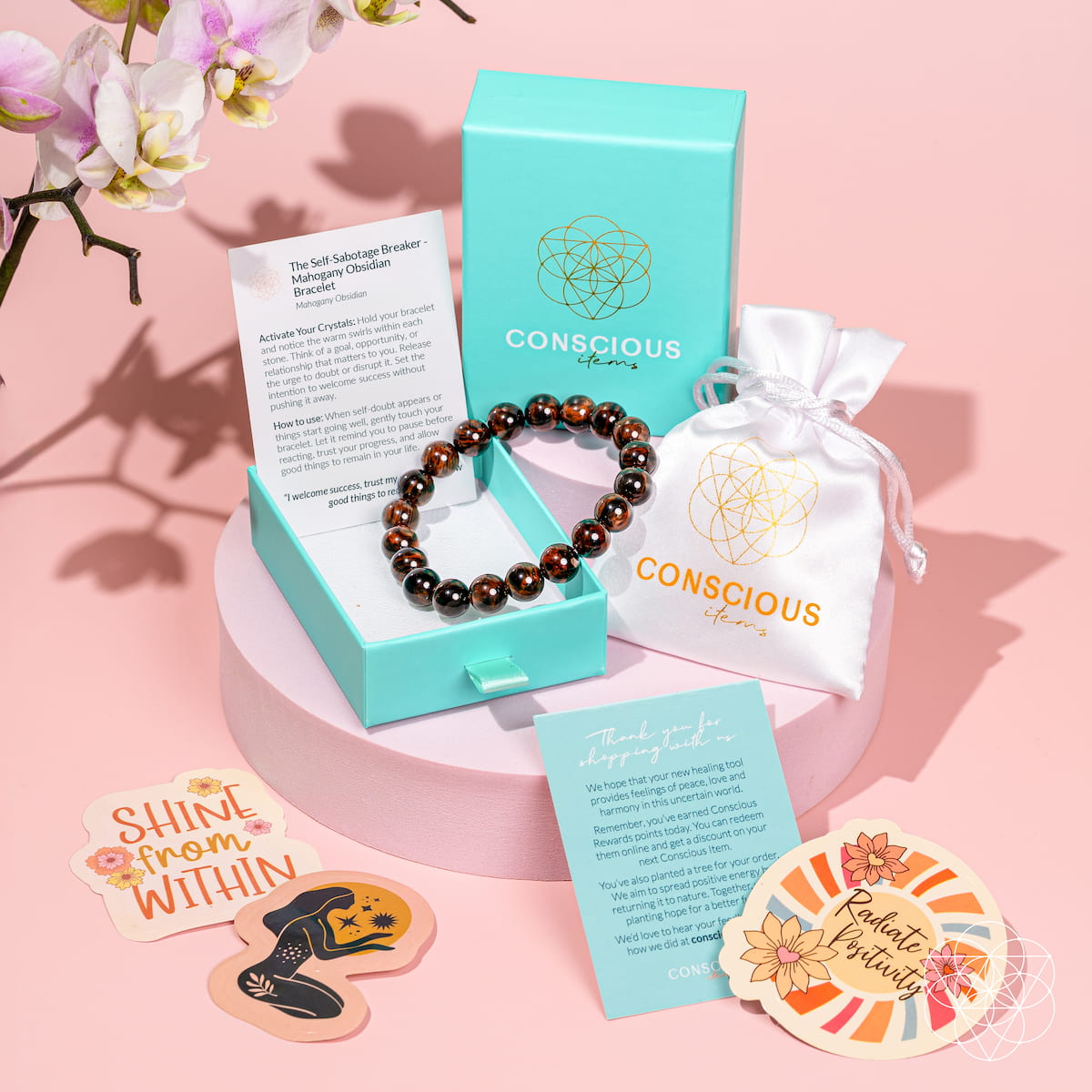 The Self-Sabotage Breaker - Mahogany Obsidian Bracelet