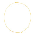 14k Two Tone Gold Love Necklace