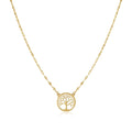 14K Yellow Gold Tree of Life Necklace