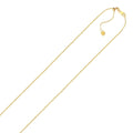 10k Yellow Gold Adjustable Cable Chain 0.9mm