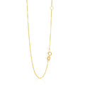 14k Yellow Gold Adjustable Box Chain 0.6mm