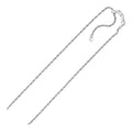 Sterling Silver 1.5mm Adjustable Rope Chain