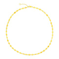 14k Yellow Gold Necklace with Polished Circles