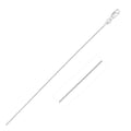 14k White Gold Classic Box Chain 0.45mm