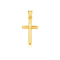 14 k Yellow Gold High Polish Cross Pendant