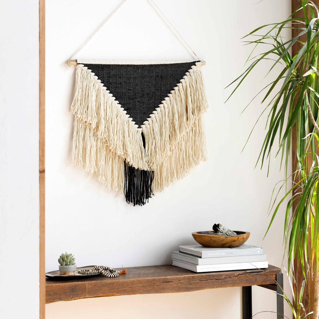 Dingus Jute and Wood Wall Hanging - Clearance
