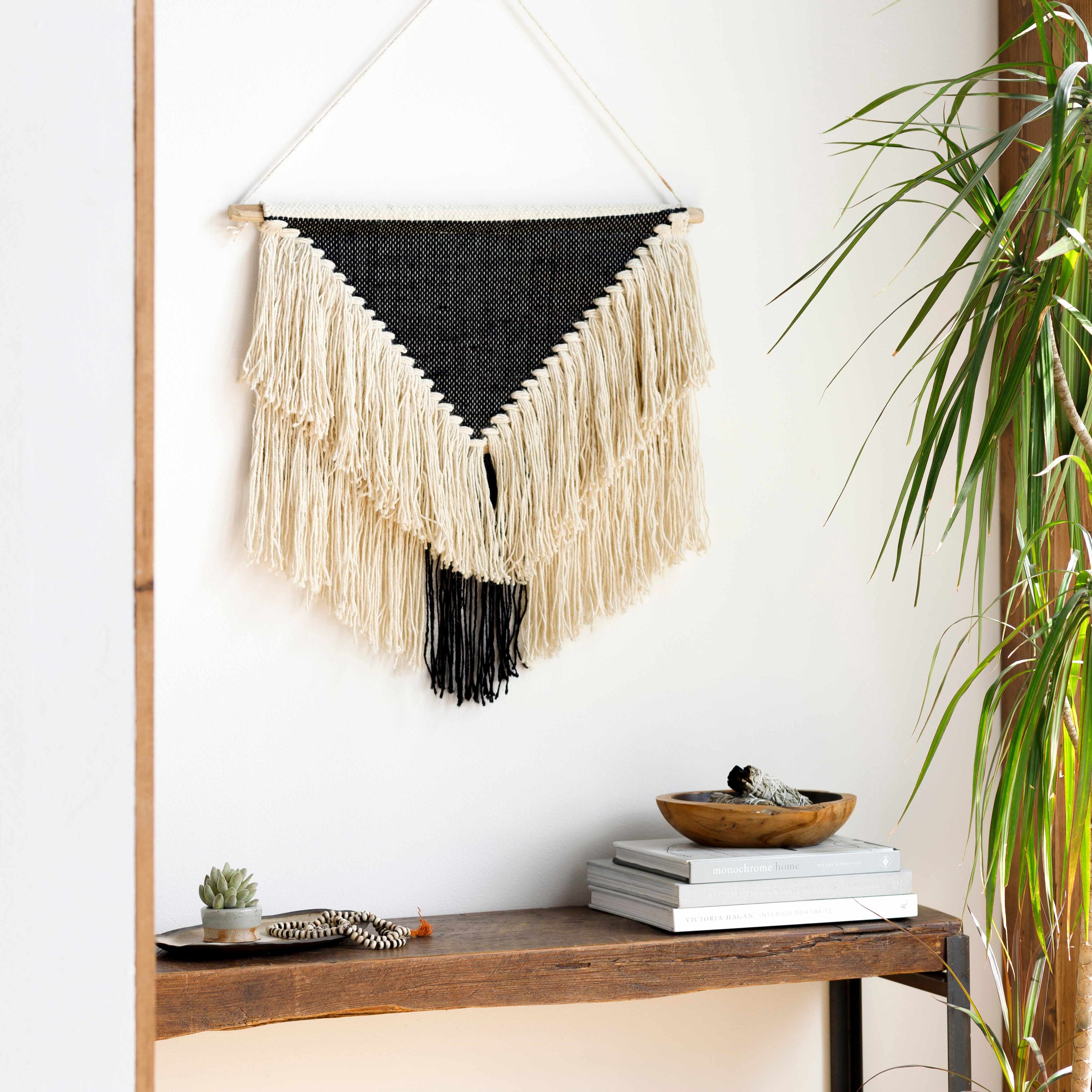 Dingus Jute and Wood Wall Hanging - Clearance