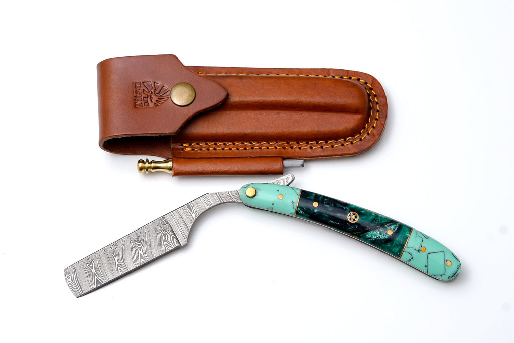 Damascus straigh razor TK-440