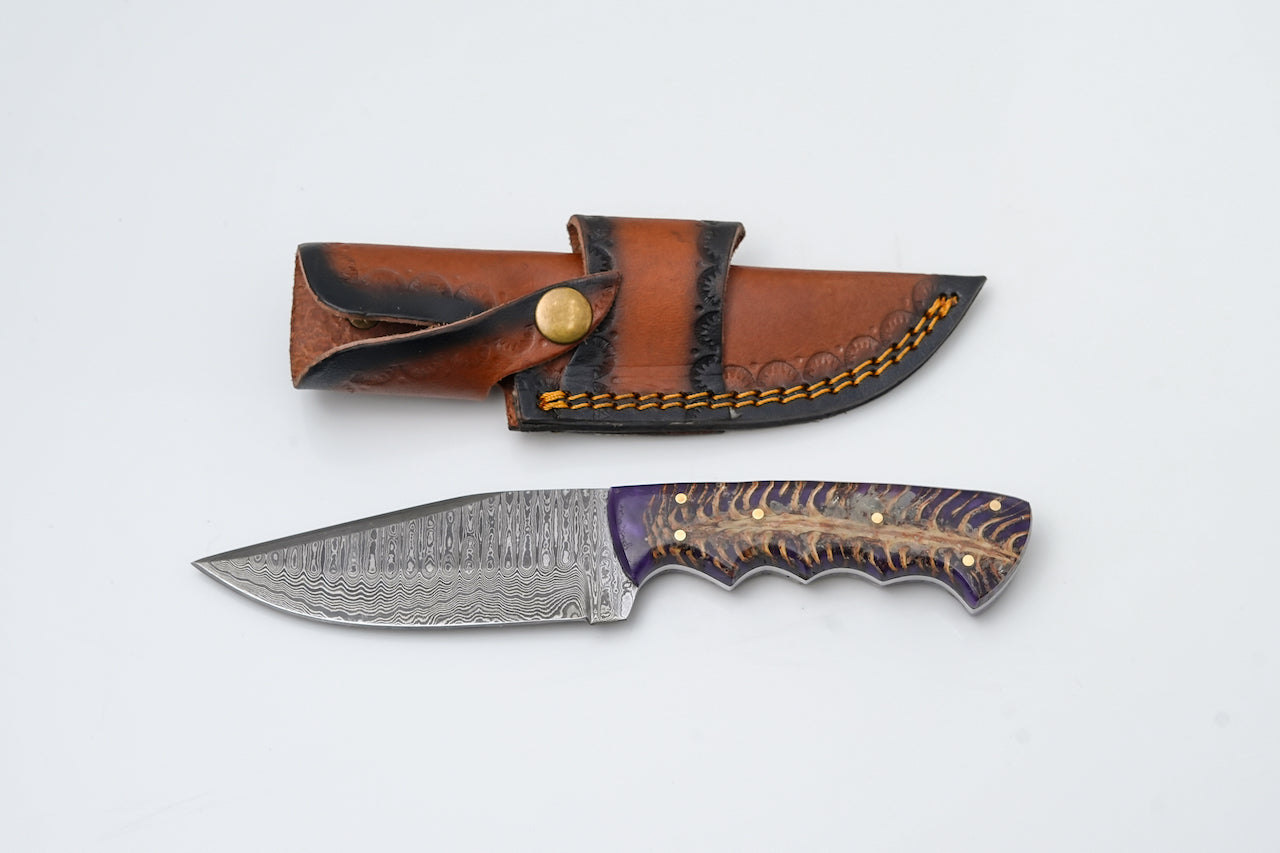 Ironfang – Damascus Hunter Knife - TK-457