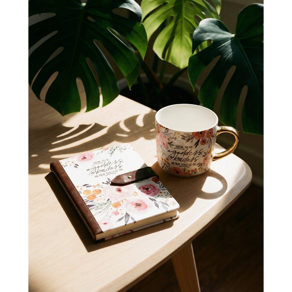 Darling You Are a Goddess Strap Journal | Inspirational Motivational Notebook