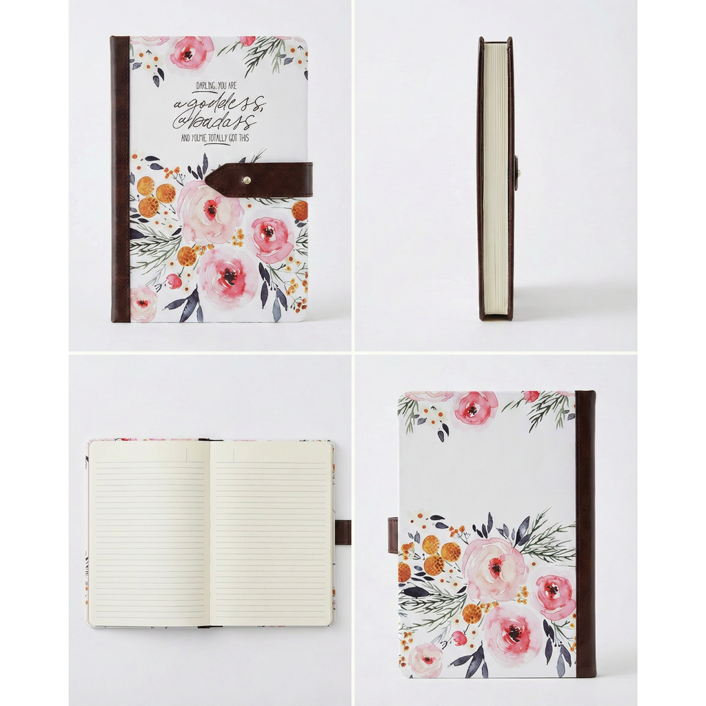 Darling You Are a Goddess Strap Journal | Inspirational Motivational Notebook