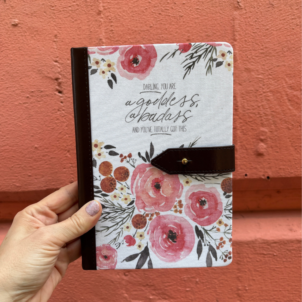Darling You Are a Goddess Strap Journal | Inspirational Motivational Notebook