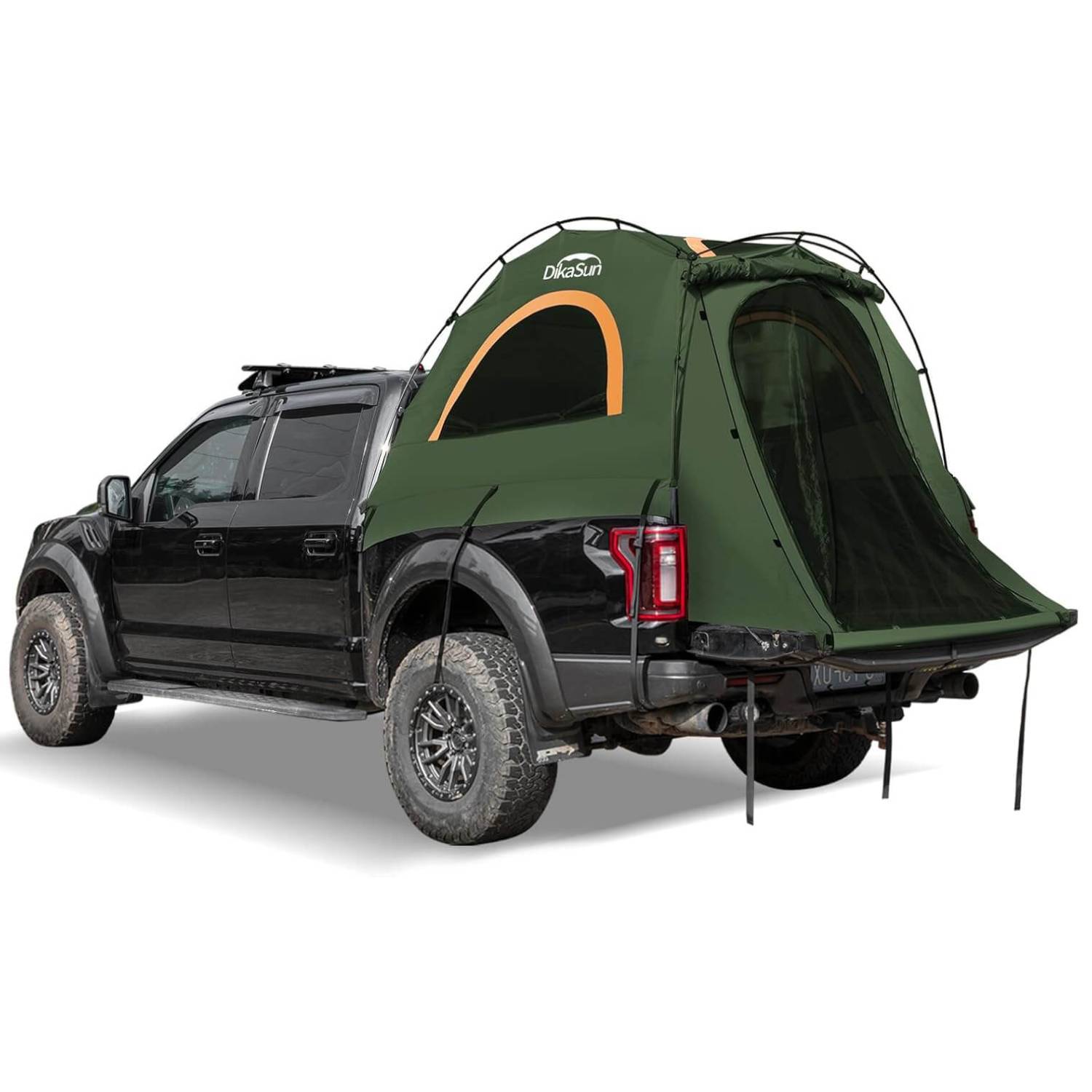 5.5-6.7ft Easy Setup Pickup Truck Bed Tent,Green
