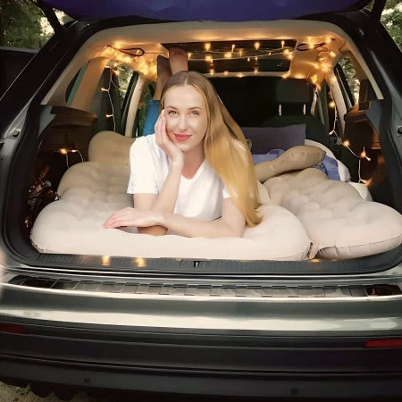Thicken Backseat SUV/Car/Truck Air Mattress Air Bed Inflatable SUV Truck Mattress -30.31'' Width/Beige