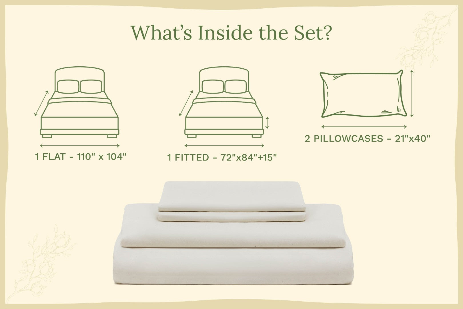 Organic Sateen Bed Sheets Set