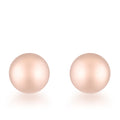 Avera Sphere Stud Earrings in Soft Pink