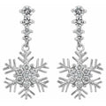 Snowflake Drop Earrings