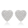 Special Pave Heart Earrings
