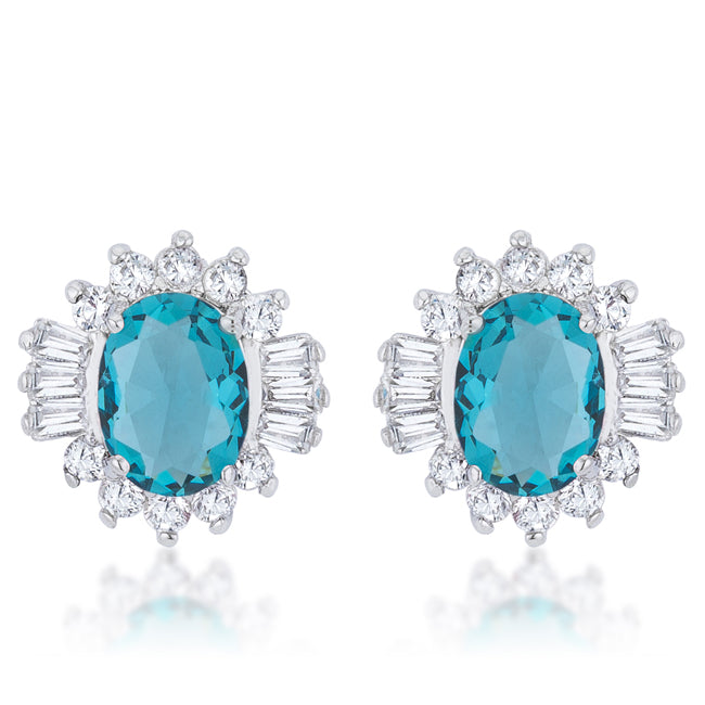 Chrisalee 3.3ct CZ Classic Stud Earrings in Pink
