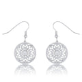 Avera .95 Ct Interlocking Circle and Cubic Zirconia Earrings