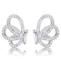 Avera .45 Ct Cubic Zirconia Butterfly Stud Earrings