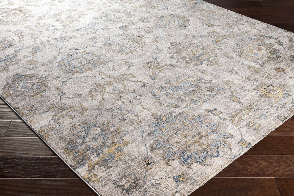Morinville Teal Floral Rug