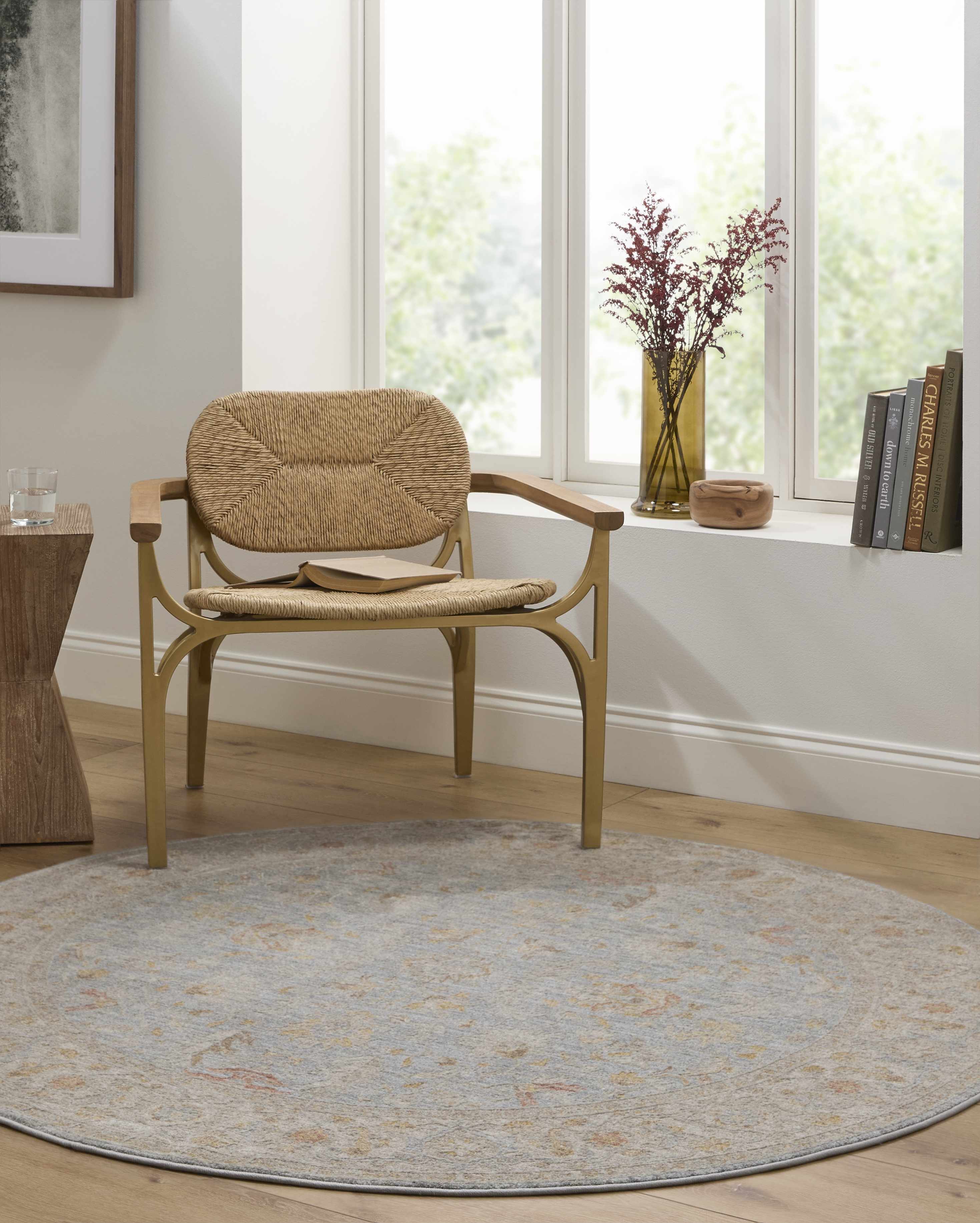 Edie Taupe Thick Luxe Oushak Rug