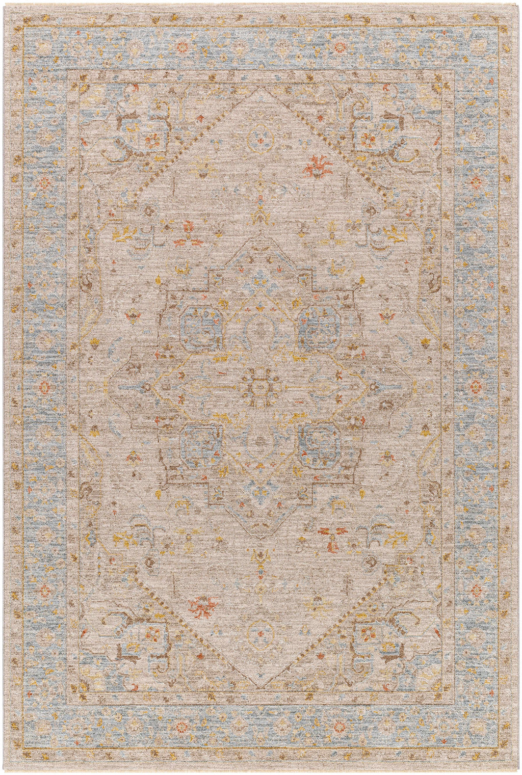 Ehan Cream Thick Luxe Oushak Rug
