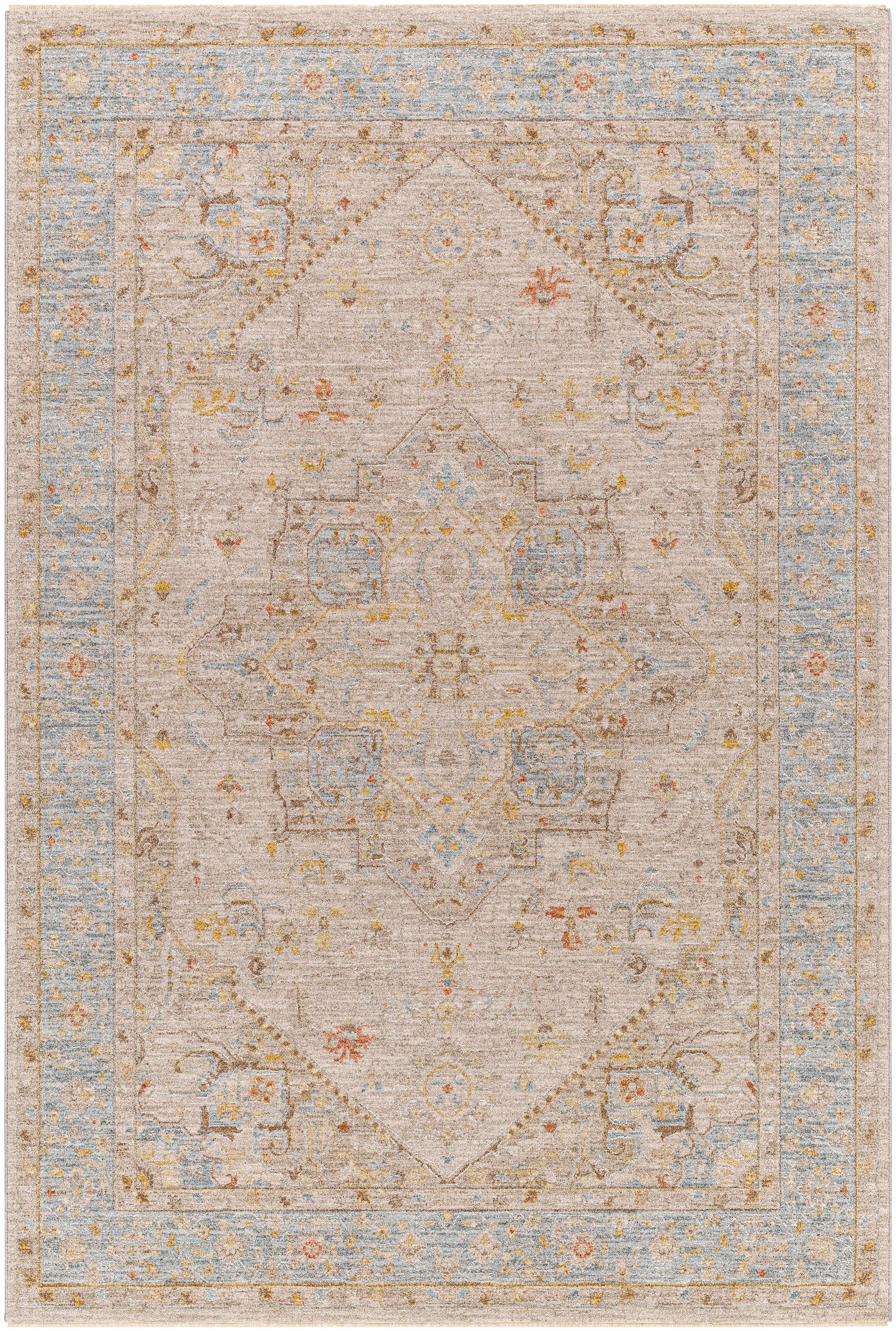 Ehan Cream Thick Luxe Oushak Rug