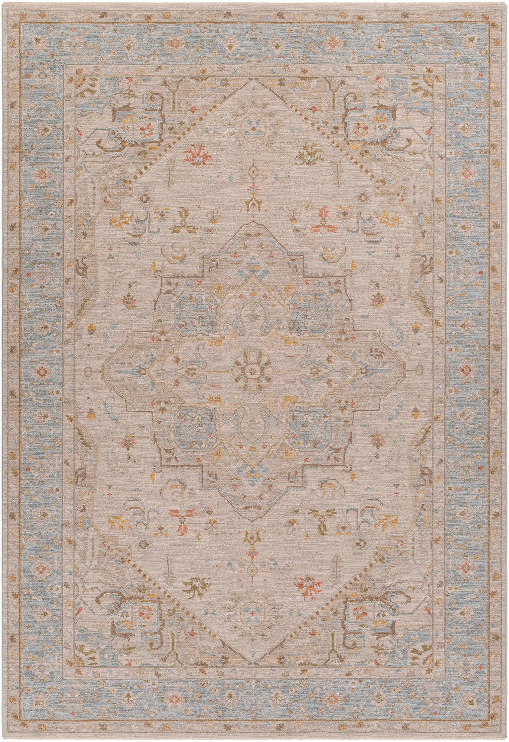 Ehan Cream Thick Luxe Oushak Rug