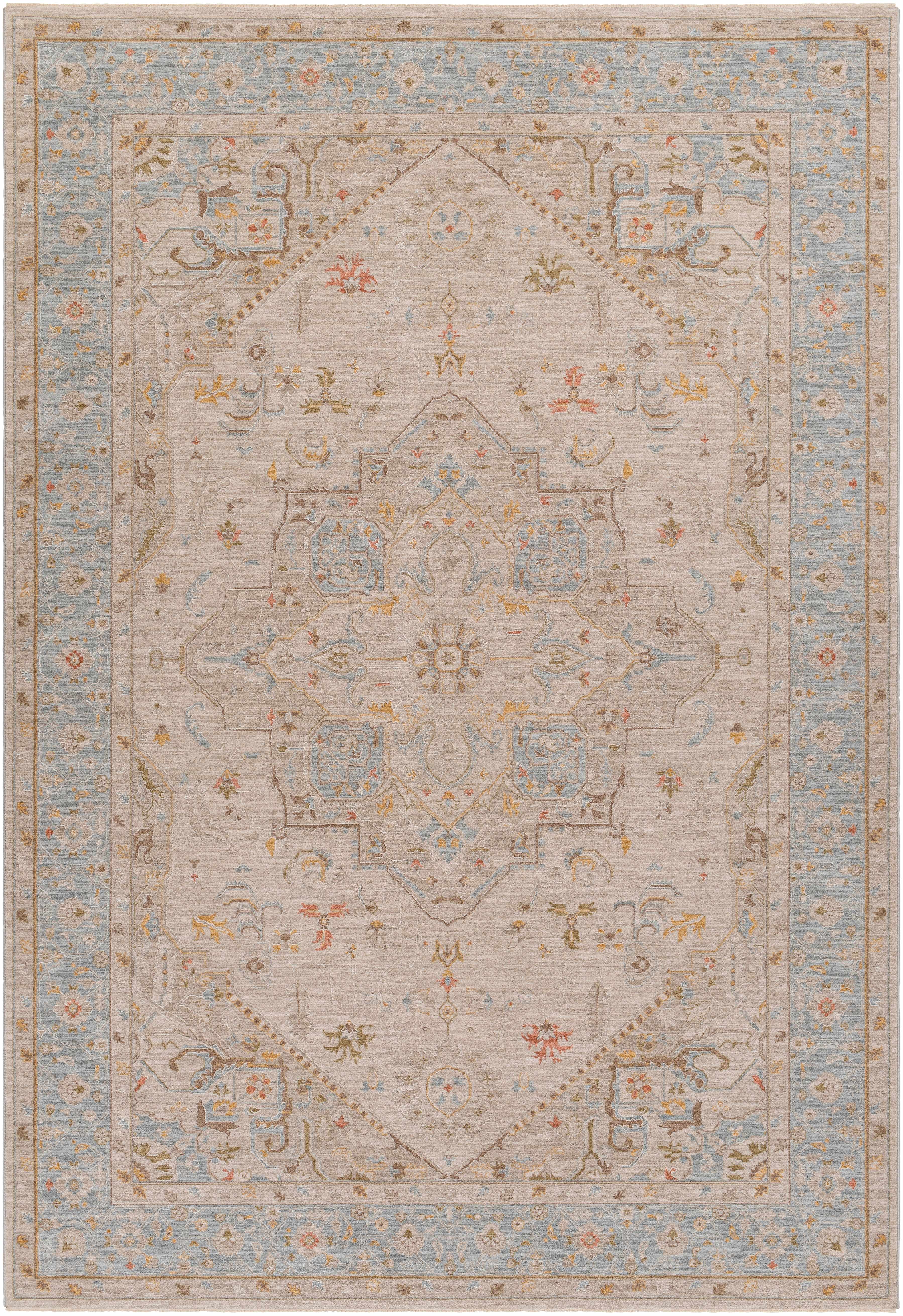 Ehan Cream Thick Luxe Oushak Rug