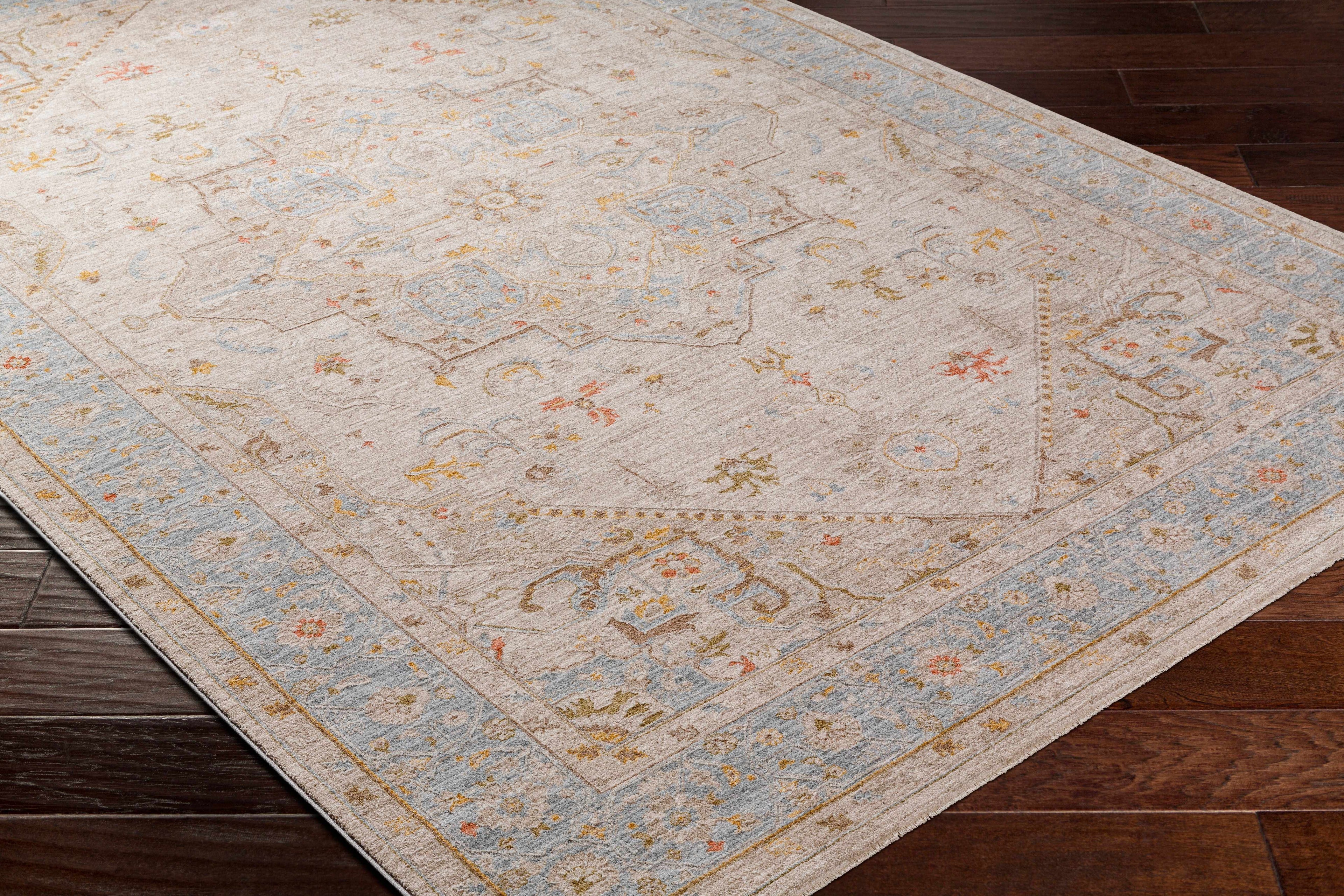 Ehan Cream Thick Luxe Oushak Rug