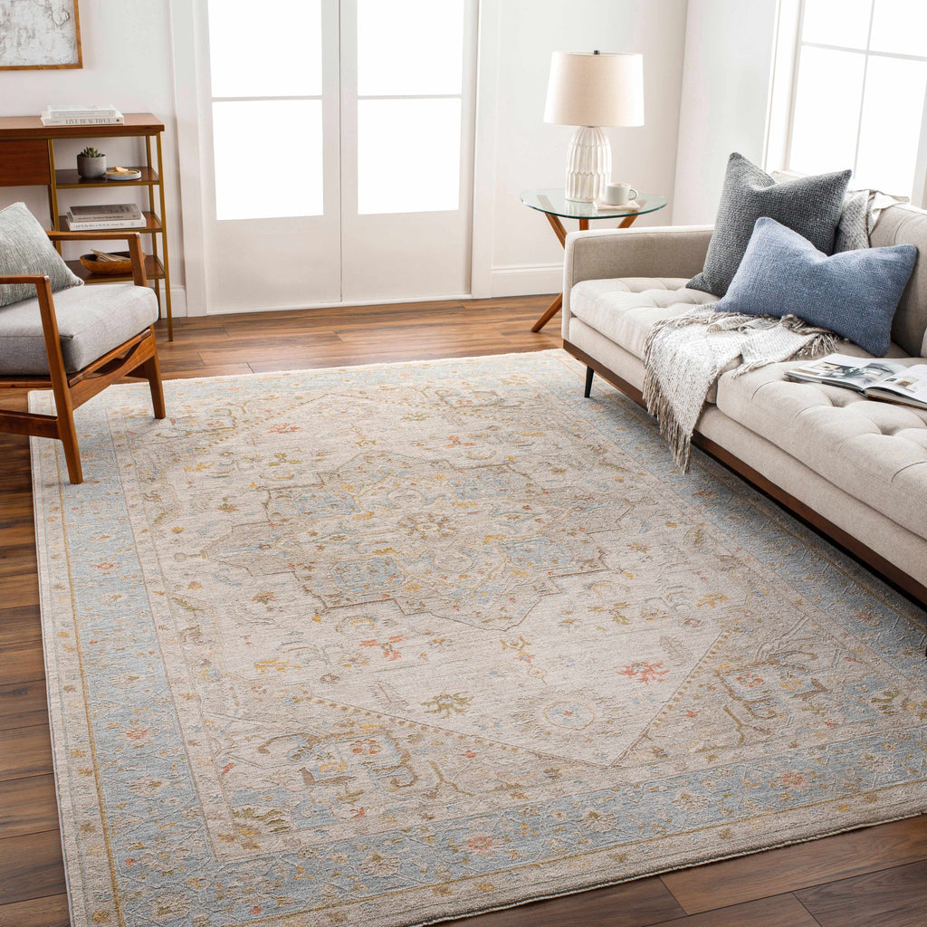 Ehan Cream Thick Luxe Oushak Rug