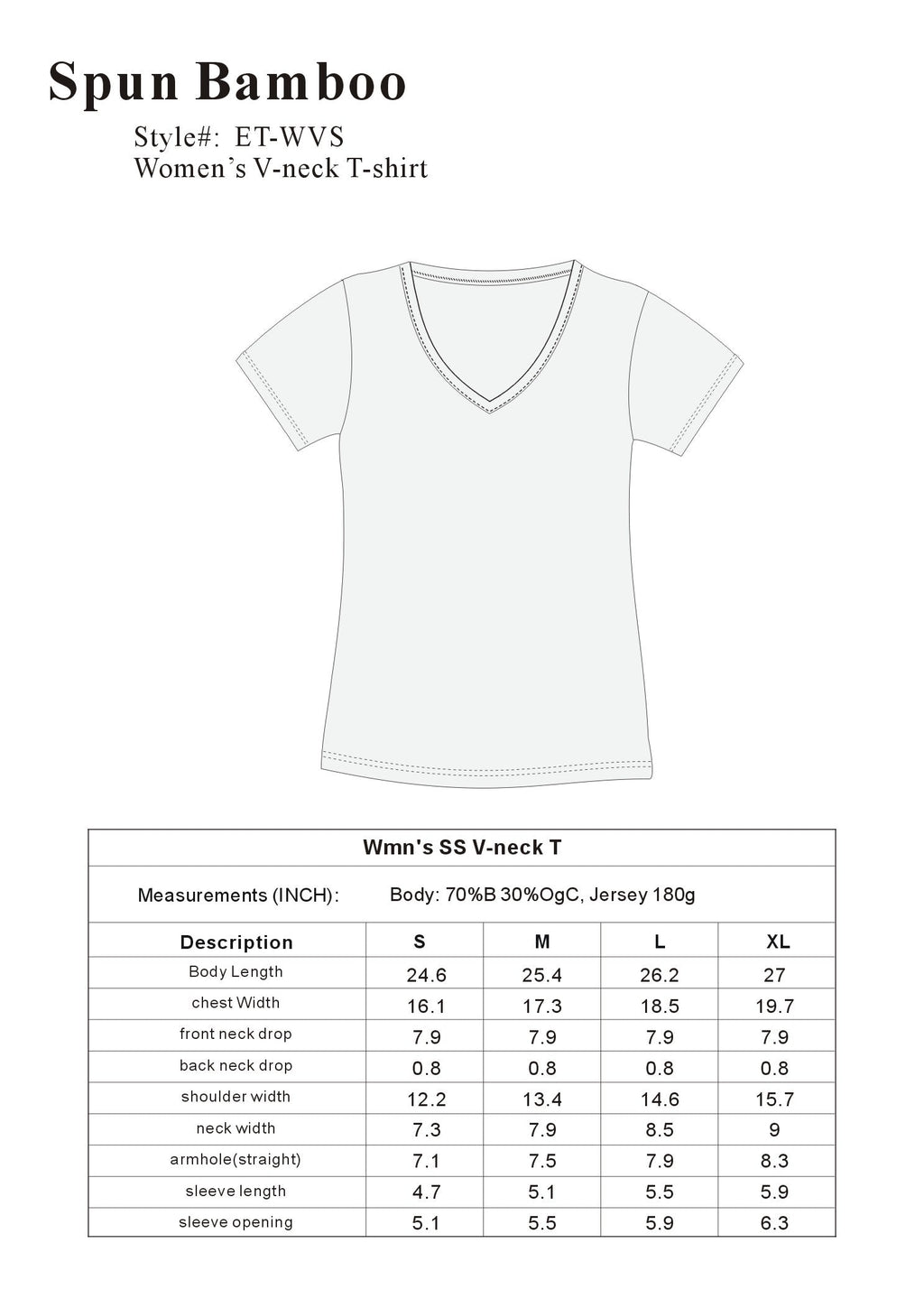 Be Kind Printed Women's Bamboo Viscose/Cotton V-Neck Cap Sleeve T-Shirt
