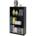 3-Tier Bookcase Storage Shelves in Espresso Finish