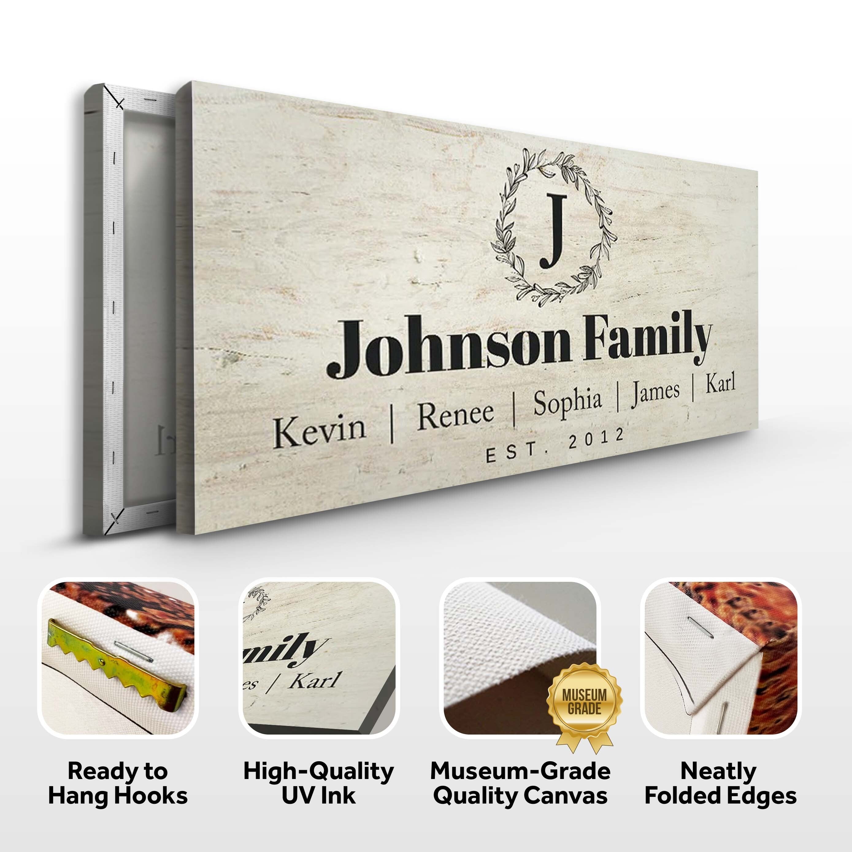 Personalized Rustic Family Sign