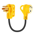 iMounTEK RV Electrical Dogbone Converter 50 AMP Male To 30 AMP Female Adapter Cable 12inch w/ Handle