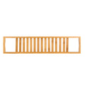 Bamboo Bathtub Tray Bath Table Bathroom Storage Rack Soap Cellphone Wine Glass Shelf Organizer