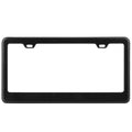 License Plate Frame Rustproof Waterproof Carbon Fiber Black License Plate Frame 2 Holes w/ Bolts Washer Caps for USA/Canada Standard