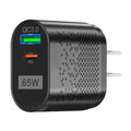 65W Type C Fast Wall Charger - PD QC3.0 Adapter for iPhone 14/13/12/11, Samsung S22/S21, Switch, MacBook, iPad