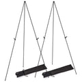 2 Pack Easel Stand for Display 61in Collapsible A Frame Tripod Easel Iron Alloy Drawing Stand with 2 Carry Bags for Wedding Poster Art Drawing Meeting